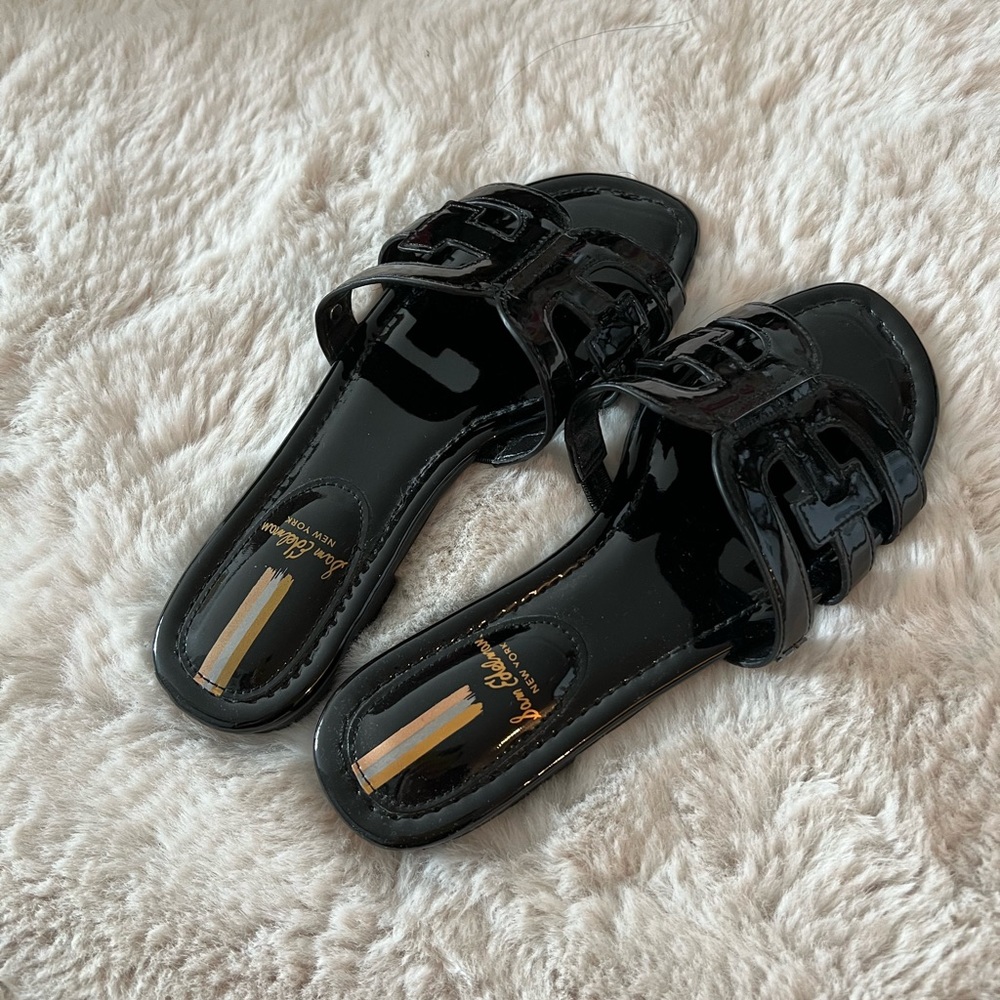 🩷SOLD🩷 Sam Edelman Bay Cutout Slide Sandal, Black/Black